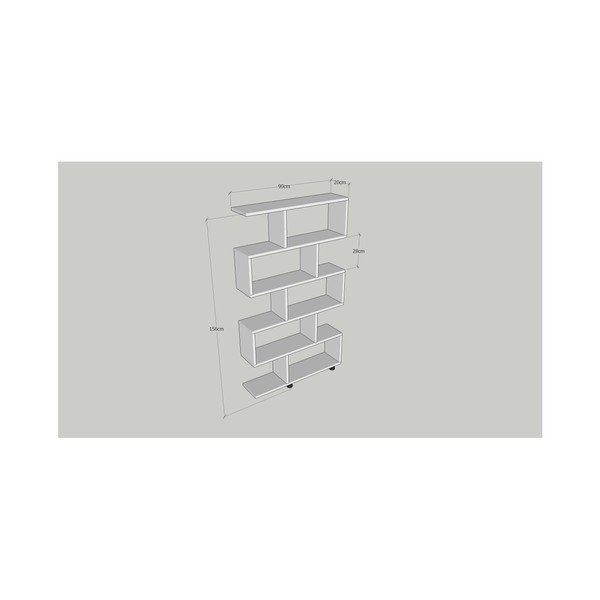 Bibliotecă Elif White, alb-image-2