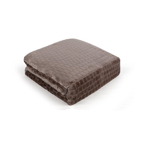 Cuvertură maro pentru pat dublu 200x220 cm Melinda - Mijolnir