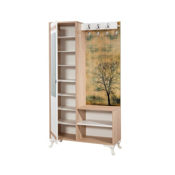 Dulap cu oglindă Inci Tree, înălțime 196 cm-image-1