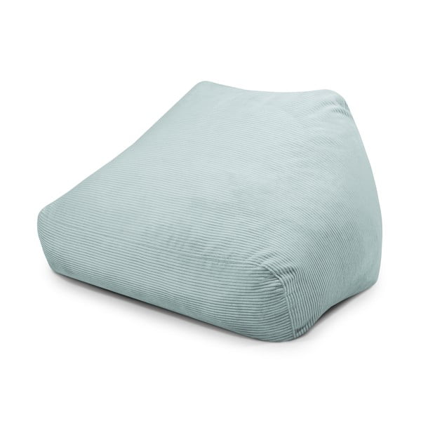 Fotoliu bean bag verde mentă cu tapițerie din catifea reiată Sofa Snug – SLOWDOWN