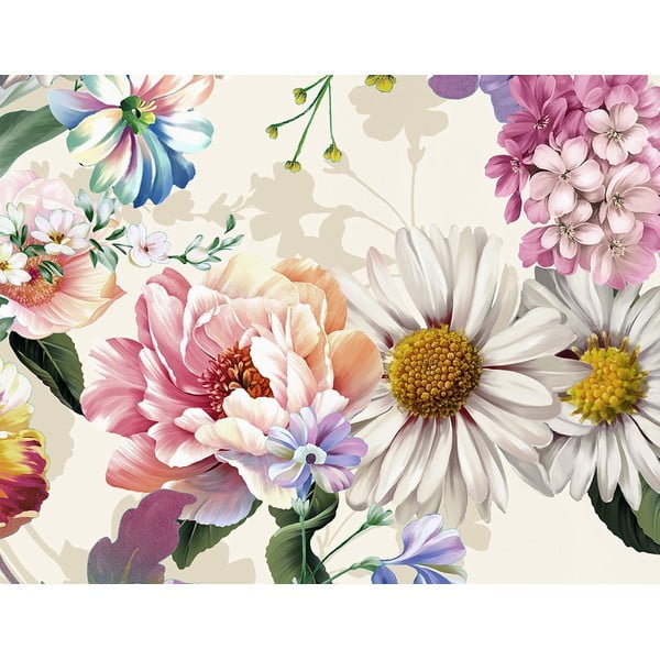 Lenjerie de pat din bumbac organic pentru pat de o persoană Descanso Flower Garden, 140 x 220 cm-image-3