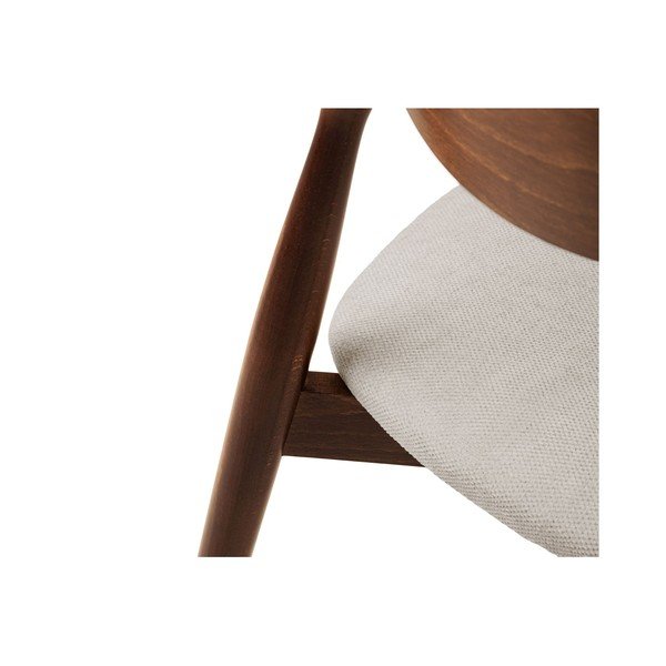 Scaun de dining crem/în culoare naturală stivuibil din lemn de fag Leon – Micadoni -image-4