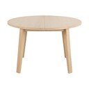 Masă de dining rotundă extensibilă cu blat cu aspect de lemn de stejar ø 120 cm A-Line – Actona