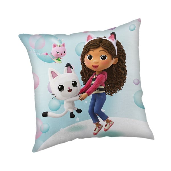 Pernă pentru copii 40x40 cm Gabby's Dollhouse "Bubbles" – Jerry Fabrics