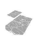 Covorașe de baie gri 2 buc. 60x100 cm Cracks – Mila Home