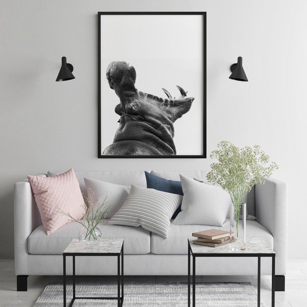 Poster DecoKing Hippopotamus, 100 x 70 cm-image-2
