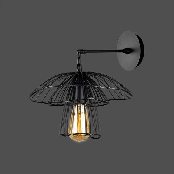 Aplică de perete Squid Lighting Root, înălțime 36 cm, negru-image-1