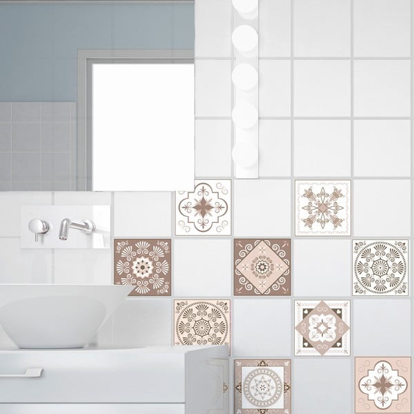 Set 15 autocolante de perete Ambiance Ezeiza, 15 x 15 cm-image-3