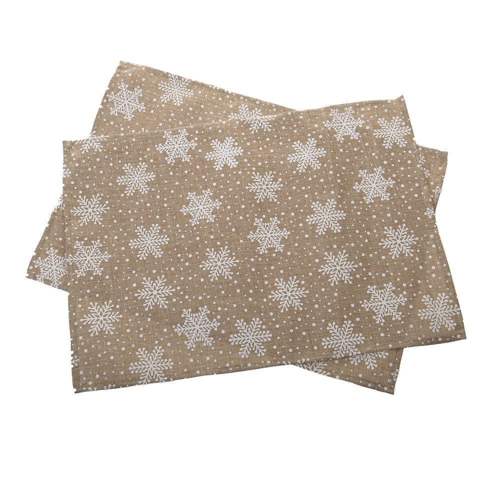Suporturi pentru farfurii 2 buc. din material textil 32x45 cm cu model de Crăciun – Dakls