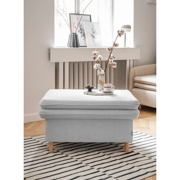 Taburet gri deschis Simon – Miuform-image-4