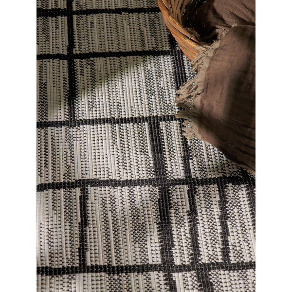 Covor pentru exterior și interior negru/crem rotund ø 160 cm Haringey Crouch – Ted Baker-image-2