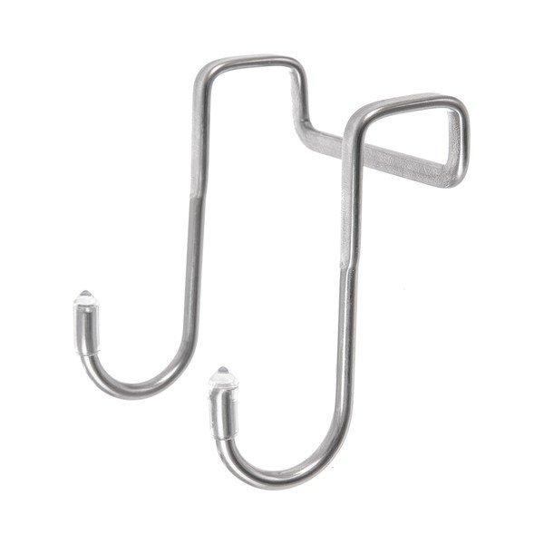 Cârlige argintii 2 buc. de agățat din oțel inoxidabil – Orion