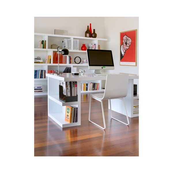 Birou TemaHome Multi, 180 cm, alb-image-1