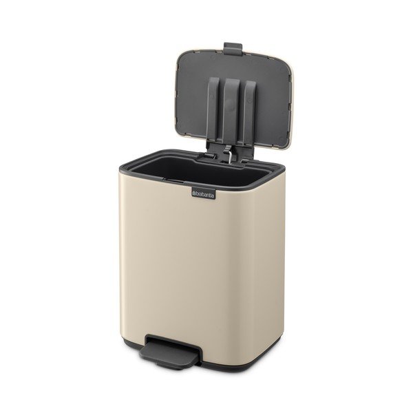Coș de gunoi bej cu pedală din oțel 7 l Bo – Brabantia-image-4