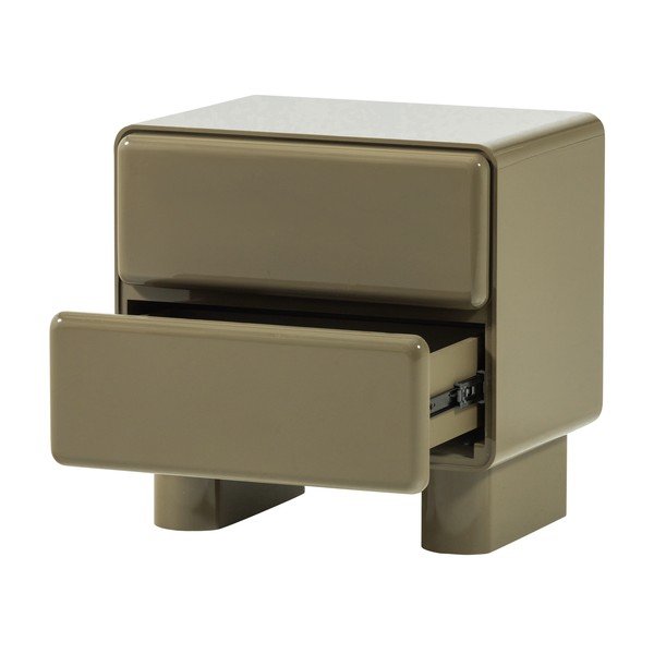 Noptieră verde cu aspect lucios Lustra – WOOOD-image-4