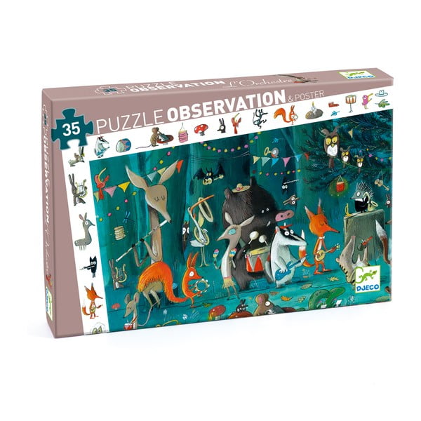 Puzzle pentru copii Djeco Observation Orchestră Pădure