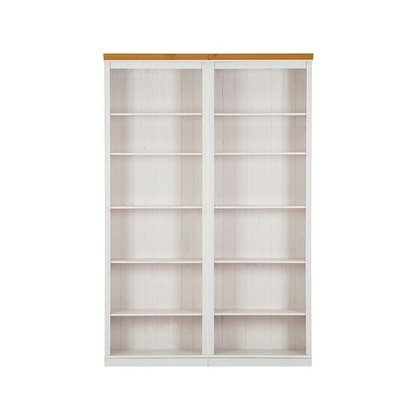 Bibliotecă albă din lemn de pin 148x223 cm Anita – Støraa