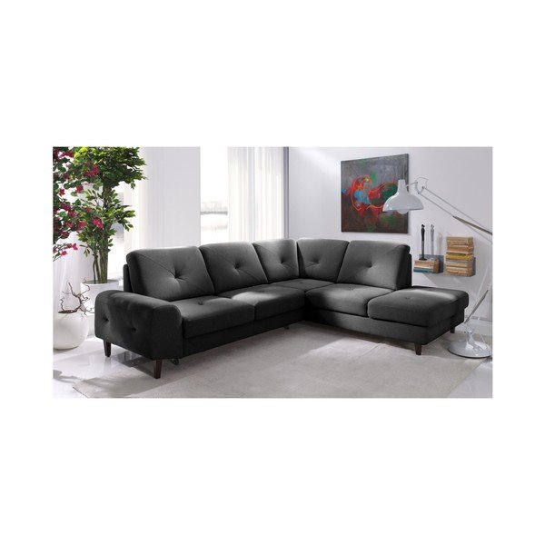 Colțar extensibil  Windsor  & Co. Sofas Beta, colț partea dreaptă, gri-image-3