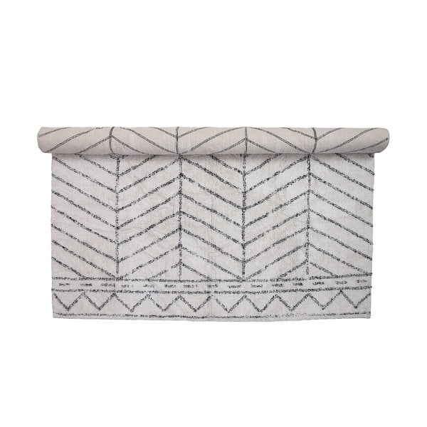 Covor din bumbac Bloomingville Cotton, 200 x 300 cm, gri deschis-image-3