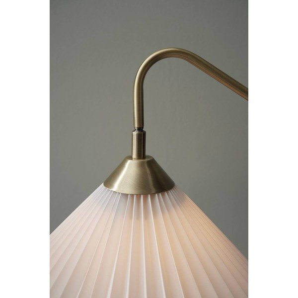 Lampadar crem/alămiu cu structură flexibilă din material textil (înălțime 155 cm) Kate – Ellos Home-image-2