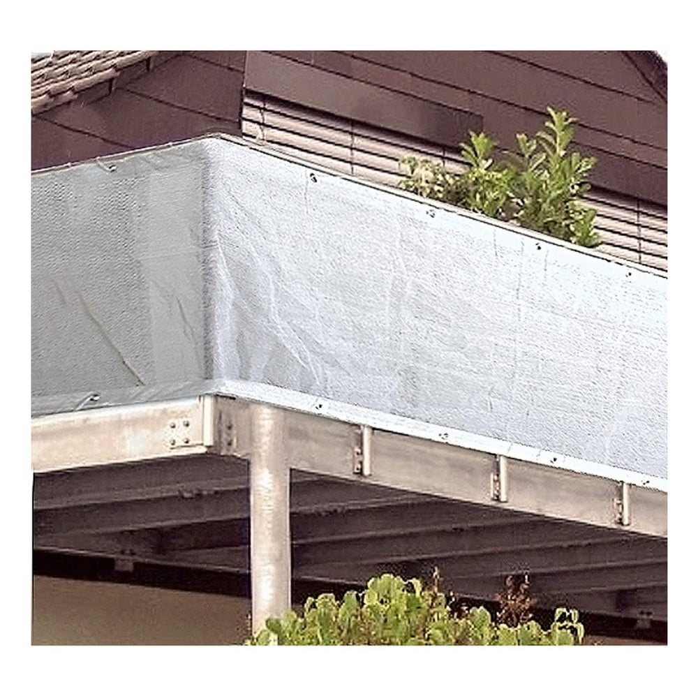 Paravan pentru balcon alb din plastic 500x90 cm - Garden Pleasure
