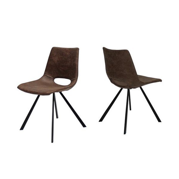 Scaun Canett Coronas, maro deschis - negru-image-1