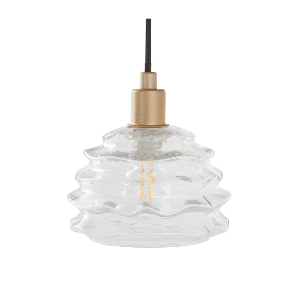 Lustră aurie din sticlă ø 15 cm Fall – Jotex