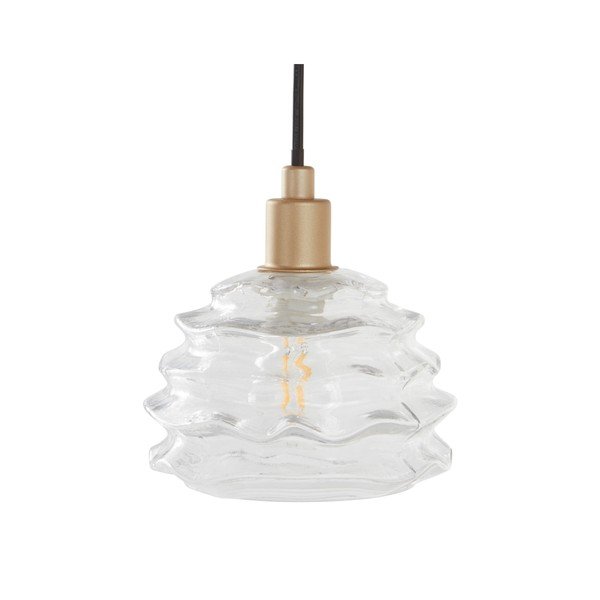 Lustră aurie din sticlă ø 15 cm Fall – Jotex