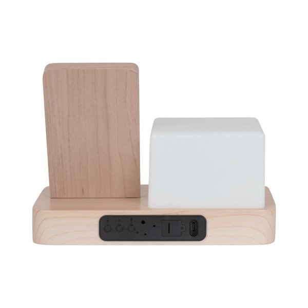 Ceas deșteptător digital/de masă cu încărcător wireless Retro LED Night Light – Karlsson-image-4