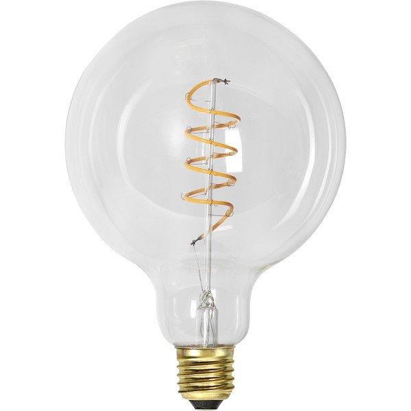 Bec LED/cu filament E27, cu lumină caldă și intensitate reglabilă 4 W Spiral Filament – Star Trading
