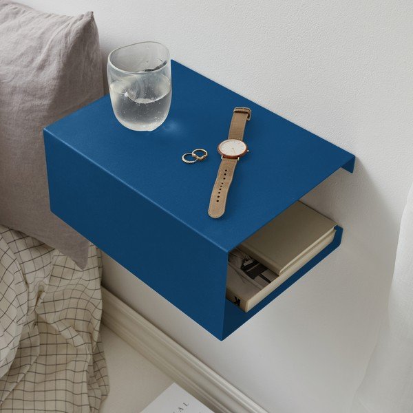 Raft albastru etajat din oțel 35 cm – ReCollector-image-1