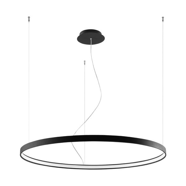 Lustră Nice Lamps Ganica, ø 100 cm, negru