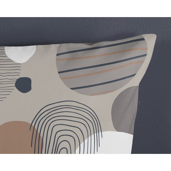 Lenjerie de pat gri din bumbac pentru pat de o persoană, extinsă 140x220 cm Hendrik – Good Morning-image-3