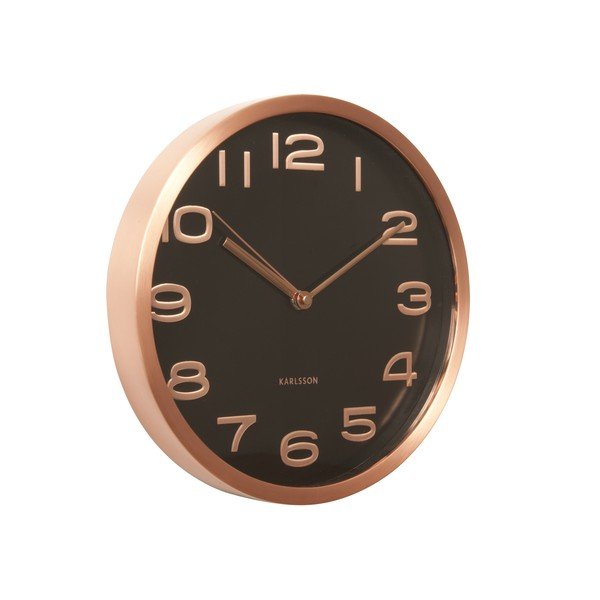Ceas de perete Present Time Maxie Copper, negru -image-2
