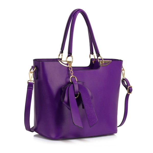 Geantă L&S Bags Clichy, violet