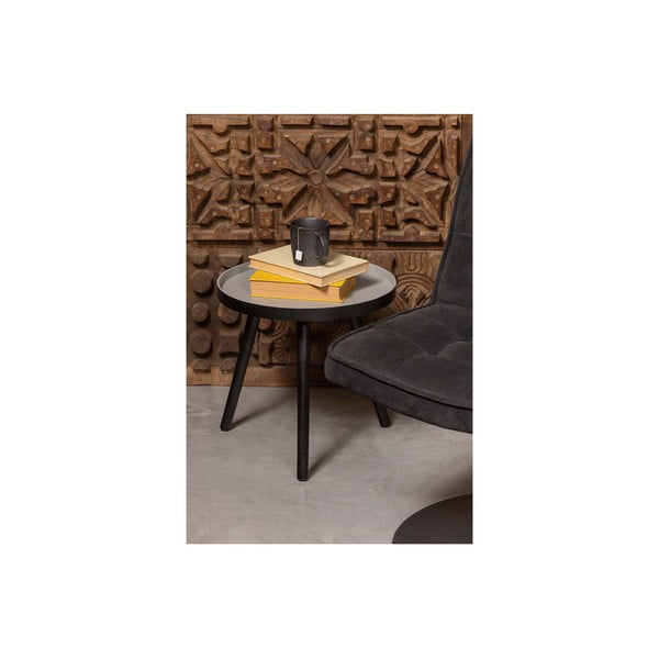 Masă auxiliară WOOOD Sasha, ø 41 cm, negru-image-4