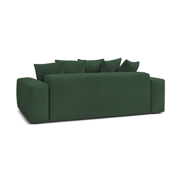 Canapea verde cu tapițerie din catifea reiată  280 cm Voltaire – Bobochic Paris-image-4