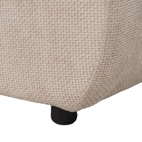 Taburet bej cu tapițerie din chenille Minimal – Ixia-image-3