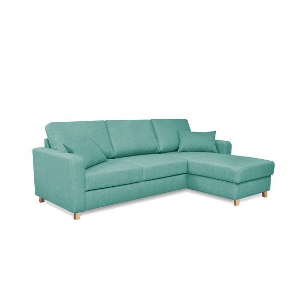 Canapea extensibilă Cosmopolitan design Nice, verde mentol-image-4