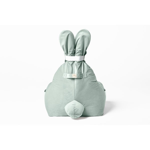 Fotoliu puf pentru copii verde mentă Funny Bunny – The Brooklyn Kids-image-4