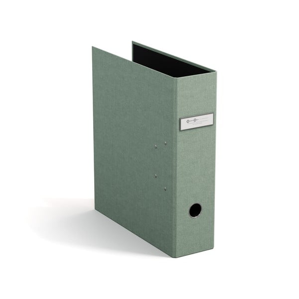 Organizator verde pentru documente din carton Archie Canvas Paper Laminate – Bigso