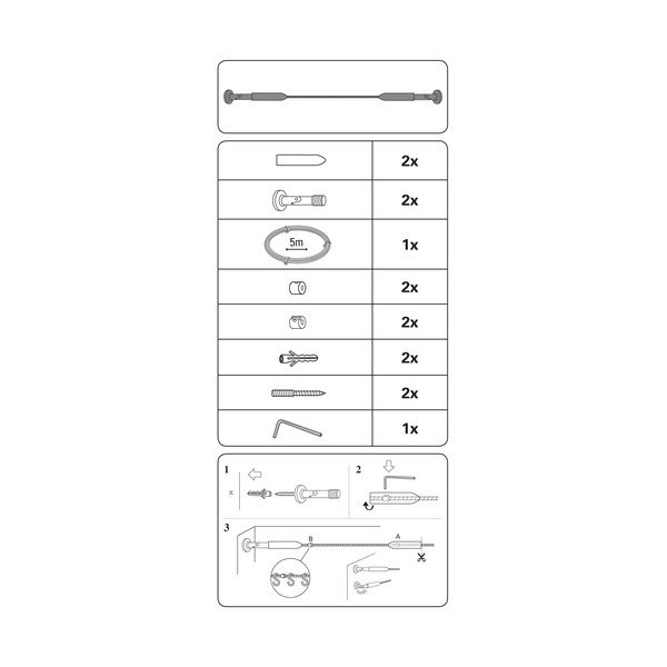 Tijă extensibilă pentru perdele  din metal Race - Gardinia-image-2