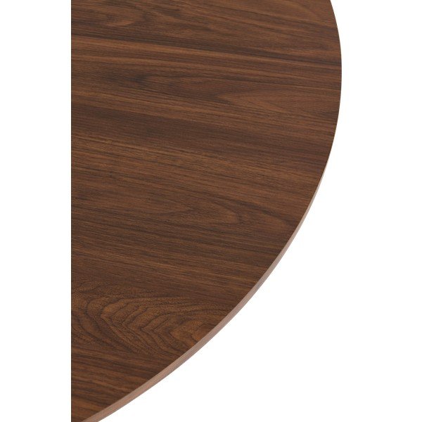 Masă de dining rotundă cu aspect de lemn de nuc ø 110 cm Week – Ellos Home-image-2