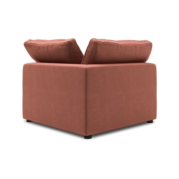 Modul reversibil de colț cu tapițerie din catifea pentru canapea Windsor & Co Sofas Galaxy, roz-image-2