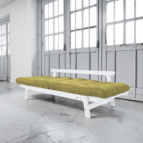 Canapea extensibilă Karup Step White/Avocado Green-image-2
