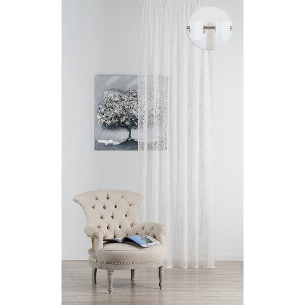 Perdea albă 140x260 cm Lisandra – Mendola Fabrics-image-1