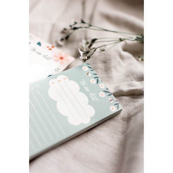 Bloc notițe liniate dictando to-do list Printintin Flowers, 70 pagini-image-1