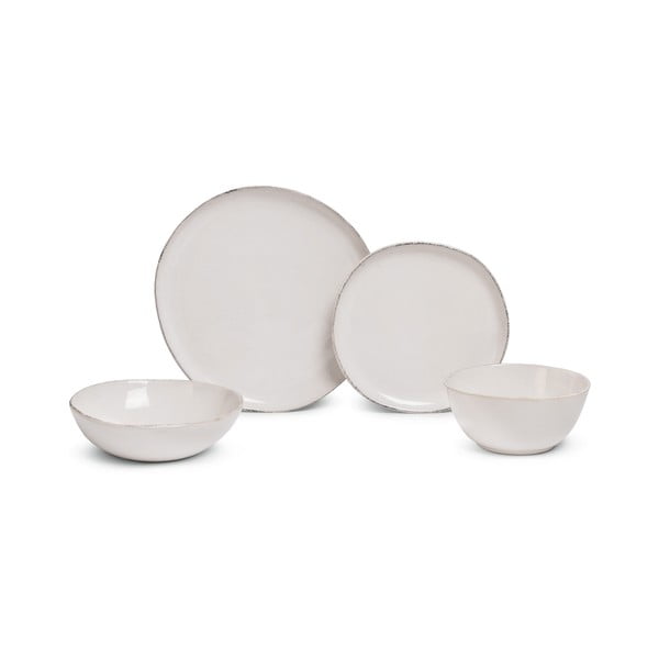 Serviciu de masă 24 buc. din gresie Snow Heart – Bonami Essentials-image-2