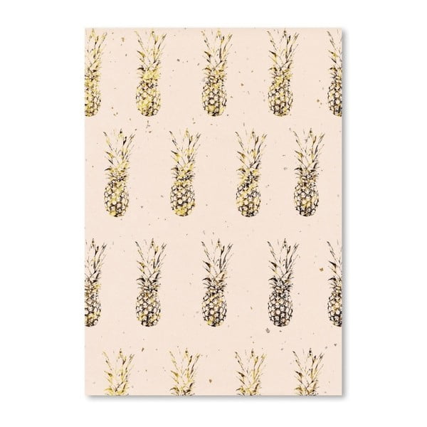 Poster Americanflat Pineapples, 30 x 42 cm