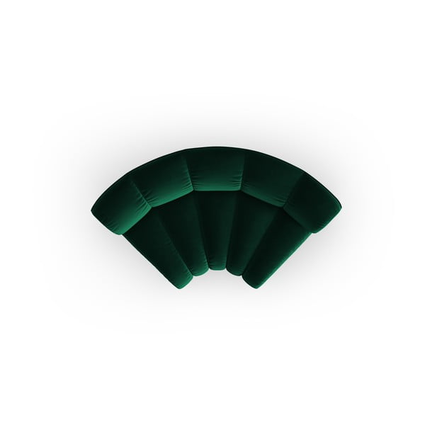 Modul pentru canapea modulară verde cu tapițerie din catifea (cu colț variabil) Lupine – Micadoni -image-2